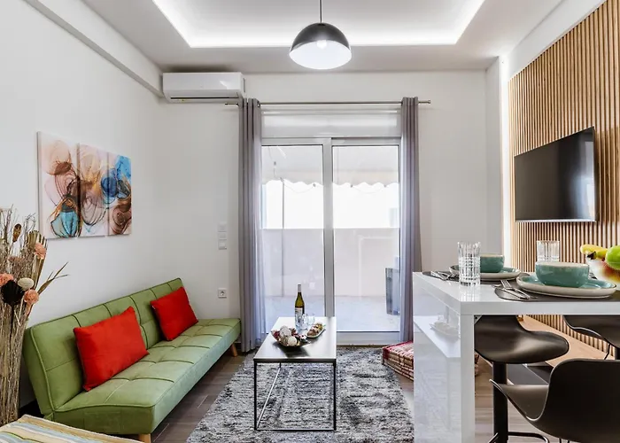 Bright Apartment In Athens City Center 2 Bedrooms With Terrace
